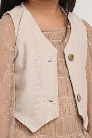 Kız Çocuk Yelek 1-4 Yaş 2536