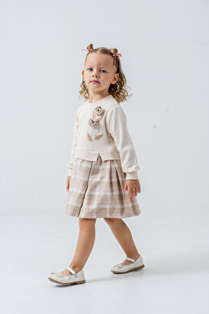 Kız Çocuk Elbise 1-4 Yaş 52045