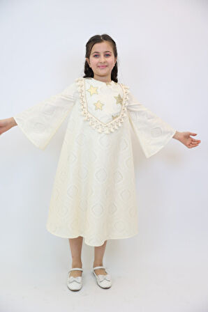 Kız Çocuk Elbise 4-14 Yaş 1201