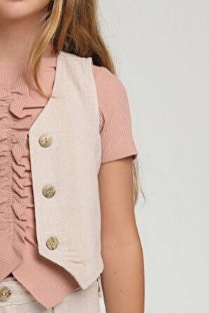 Kız Çocuk Yelek 9-13 Yaş 2523