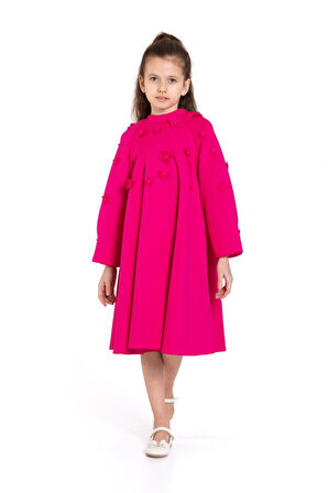 Kız Çocuk Elbise 4-8 Yaş 9192