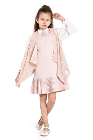 Kız Çocuk Elbise 4-8 Yaş 5826