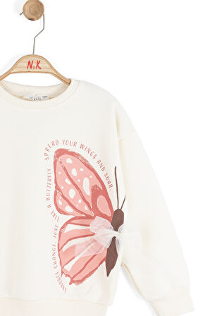 Kız Çocuk Sweatşirt 4-8 Yaş 39506