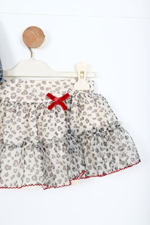 Kız Çocuk Alt Üst Etek Takım 6-36 Ay 3088