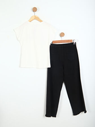 Kız Çocuk Kombin Takmı 5-13 Yaş SET0305