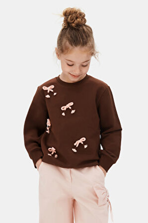 Kız Çocuk Sweatşirt 4-8 Yaş 39518