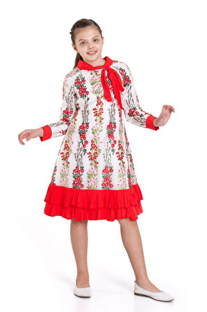 Kız Çocuk Elbise 6-14 Yaş 3179