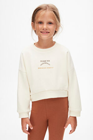 Kız Çocuk Sweatshirt 4-8 Yaş 37509