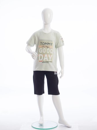 Erkek Çocuk Yazlık Pijama Takım 7-11 Yaş 1224