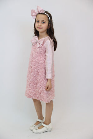 Kız Çocuk Elbise 3-10 Yaş 3911