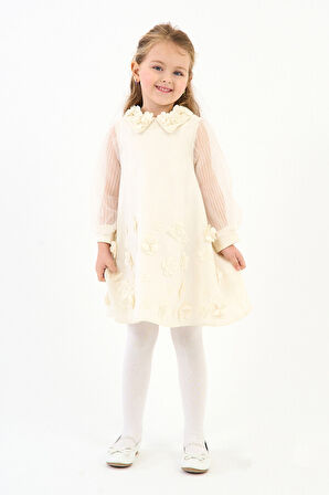 Kız Çocuk Elbise 4-8 Yaş 9053