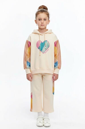 Kız Çocuk Eşofman Takım 4-8 Yaş 7230