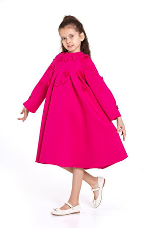 Kız Çocuk Elbise 4-8 Yaş 9192