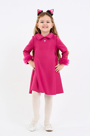 Kız Çocuk Elbise 4-8 Yaş 9222