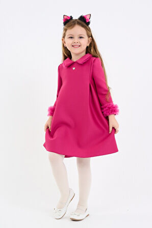 Kız Çocuk Elbise 4-8 Yaş 9222