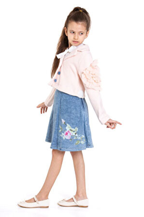 Kız Çocuk Elbise 5-8 Yaş 51051