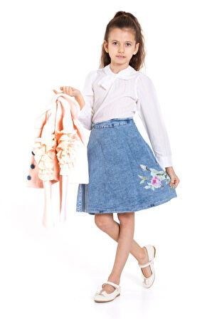 Kız Çocuk Elbise 5-8 Yaş 51051