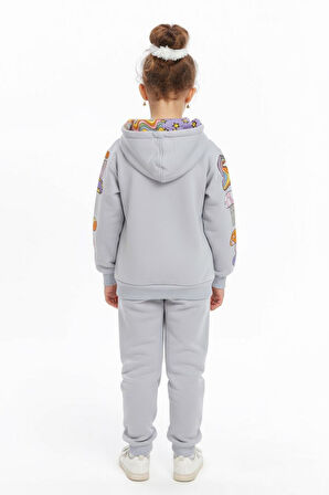 Kız Çocuk Eşofman Takım 4-8 Yaş 7222