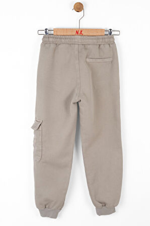 Kargo Cepli Beli Lastikli Kuşakl Lastikli Paçaı Erkek Çocuk Pantolon 8-14 Yaş 67701