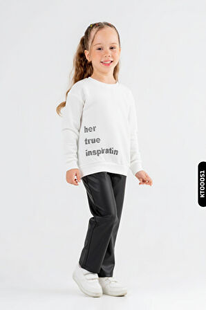 Kız Çocuk 2li Kombin Takım 8-14 Yaş SET0389