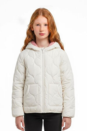 Çift Traflı Kız Çocuk Mont 6-10 Yaş 50323