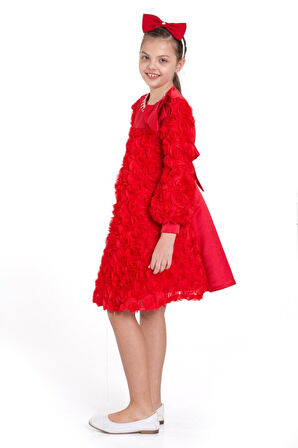 Kız Çocuk Elbise 4-10 Yaş 12376