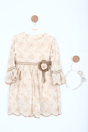 Kız Çocuk Elbise 1-5 Yaş 9052