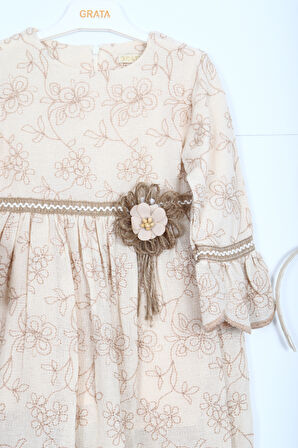 Kız Çocuk Elbise 1-5 Yaş 9052