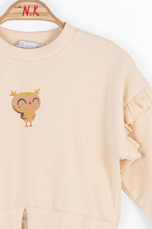 Kız Çocuk Sweatshirt 9aY-4 Yaş 37622