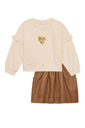 Kız Çocuk Sweatshirt 9aY-4 Yaş 37622