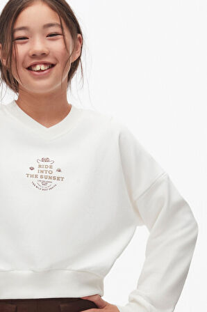 Kız Çocuk Sweatshirt 10-16 Yaş 37807