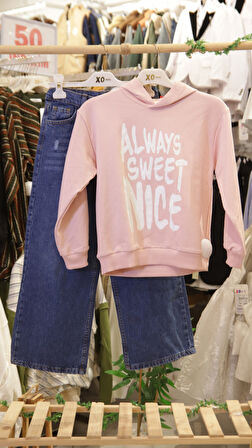 Kız Çocuk 2li Kombin Takım 8-14 Yaş SET0401