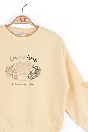 Kız Çocuk Sweatşirt 4-8 Yaş 39517