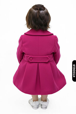 Kız Çocuk Kaban 1-5 Yaş 1055 Fuşye