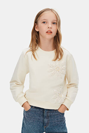 Kız Çocuk Sweatşirt 8-14 Yaş 39316