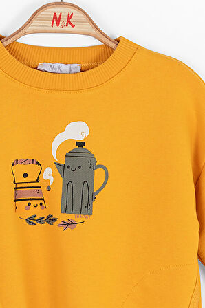 Kız Çocuk Sweatshirt 9aY-4 Yaş 37601