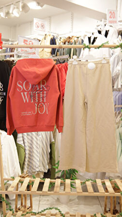 Kız Çocuk 2li Kombin Takım 8-14 Yaş SET0388