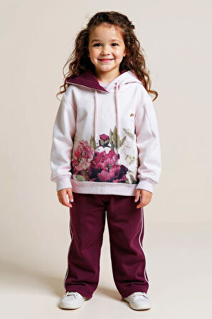 Kız Çocuk Eşofman Takım 4-8 Yaş 7225