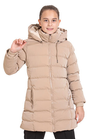 Kız Çocuk Mont 9-12 Yaş 8046