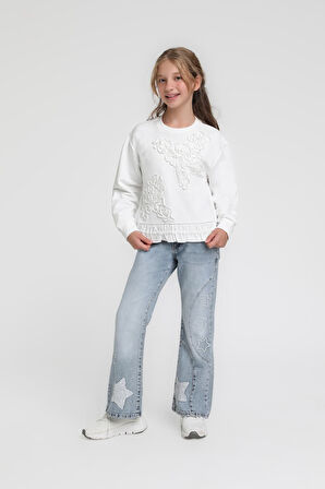 Kız Çocuk Sweatşirt 10-14 Yaş 36075