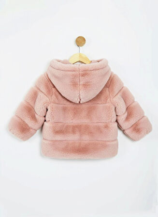 İçi Ve Dışı Polarlı Su Ve Rüzgar Geçirmez Kapüşonlu Kız Çocuk Mont 2-6 Yaş 50411