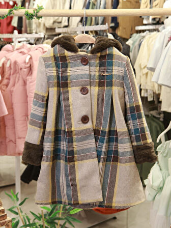 Kız Çocuk Kaban 4-8 Yaş 1058