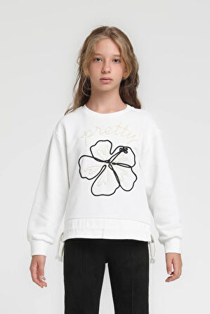 Kız Çocuk Sweatşirt 10-14 Yaş 36074