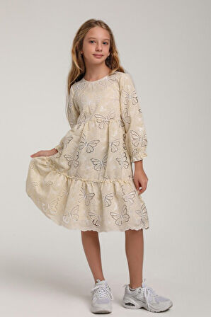 Kız Çocuk Elbise 10-14 Yaş 35944