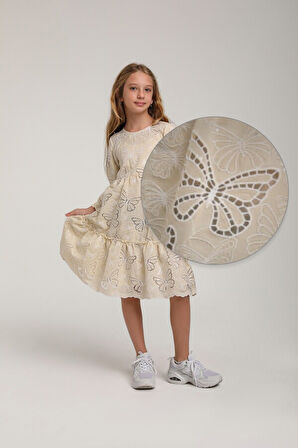 Kız Çocuk Elbise 10-14 Yaş 35944