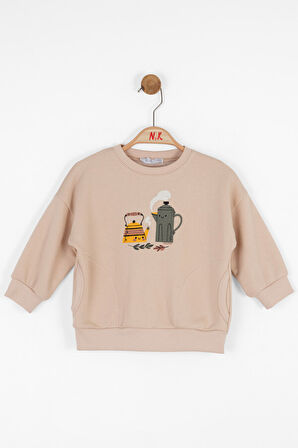 Kız Çocuk Sweatshirt 9aY-4 Yaş 37601