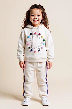 Kız Çocuk Eşofman Takım 4-8 Yaş 7228