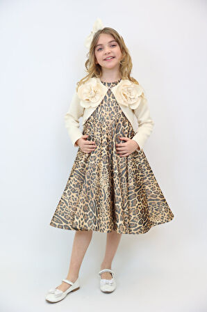 Kız Çocuk Elbise 8-14 Yaş 3916