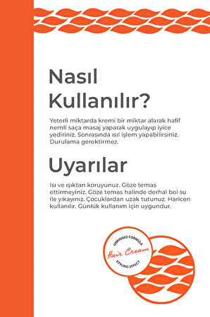 Saç Şekillendirici, Bukle Belirginleştirici Saç Bakım Ve Onarım Kremi 500 ml