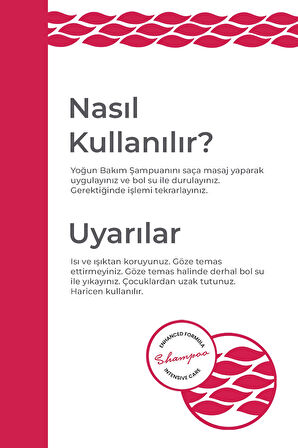Yıpranmış Saçlar İçin Yoğun Bakım Şampuanı 500 ml